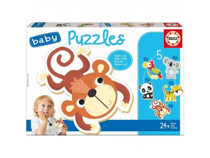 Sada 5 puzzle Educa Detské zvierat