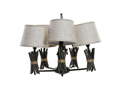 Stropné svetlo DKD Home Decor Polyester Kov (55 x 55 x 100 cm)