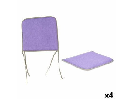 Podsedák na stoličky Fialová (38 x 2,5 x 38 cm) (4 ks)