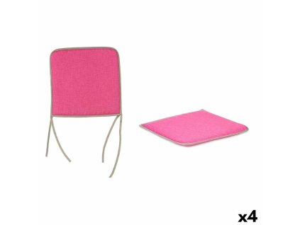 Podsedák na stoličky Ružová (38 x 2,5 x 38 cm) (4 ks)