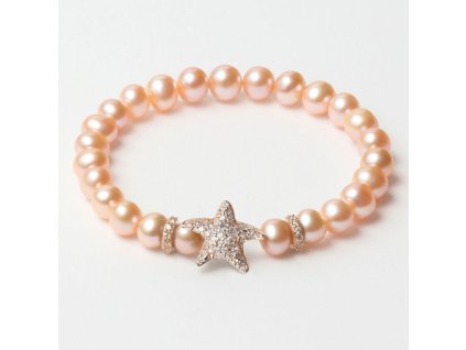 Dámsky náramok Lancaster JLA-BR-STAR-2-PE Oranžová Mincovné striebro 16 mm Ružová