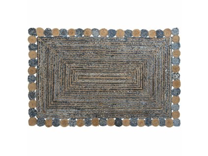 Koberec DKD Home Decor Modrá Viacfarebná Indián (200 x 290 x 1 cm)