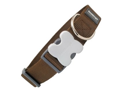 Psí obojok Red Dingo Gaštanová (4 x 50-80 cm)