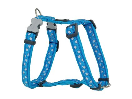 Postroj pre psa Red Dingo Style Modrá Hviezda 30-48 cm
