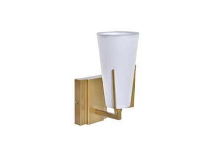 Nástenná lampa DKD Home Decor 25W Zlatá Kov Polyester Biela 220 V (12 x 14 x 25 cm)