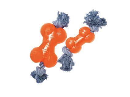Hračka pre psy Gloria Kosť Oranžová S (9 cm)