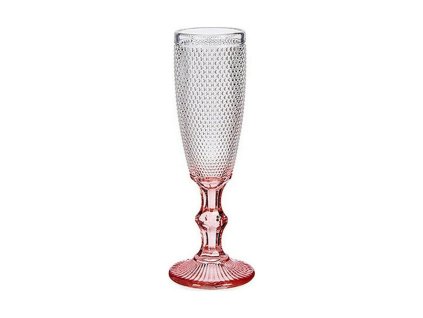 Poháre na šampanské Ružová Transparentná Sklo 6 kusov (180 ml)