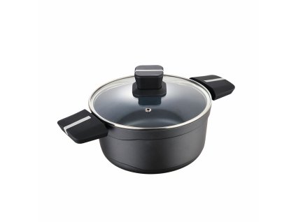 Kastról s pokrievkou San Ignacio Bistro SG6426 Aluminium Matná čierna (Ø 24 x 12 cm)
