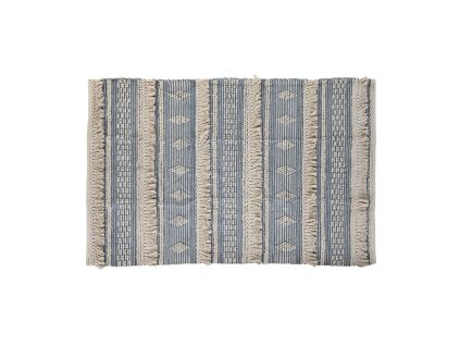 Koberec DKD Home Decor 180 x 120 x 2 cm Modrá Bavlna Biela Boho