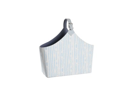Stojan na časopisy DKD Home Decor 49 x 17 x 45 cm Modrá Biela Stredozemný