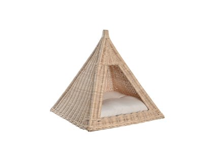 Posteľ pre domáce zvieratá DKD Home Decor Prírodná Ratan 45 x 45 x 45 cm