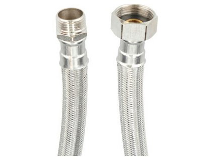 Hadica Fontastock Nerezová oceľ AISI 304 EPDM Koncovka Samec 1/2"- Koncovka Samica 3/4" 40 cm