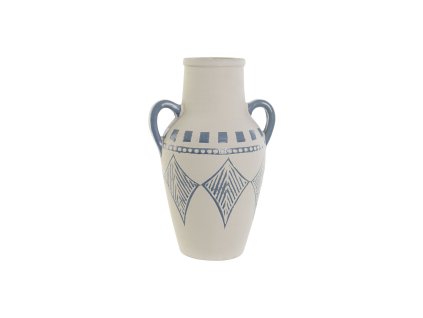 Váza Home ESPRIT Modrá Gaštanová Keramický Stredozemný 22 x 18 x 36,5 cm 22 x 18 x 35 cm