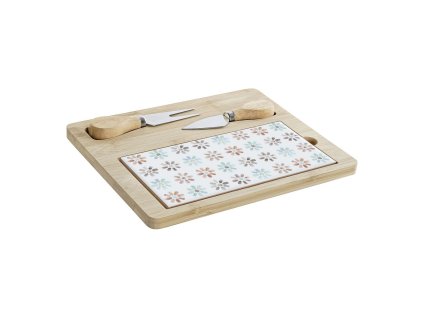 Tácka na chuťovky DKD Home Decor 24,5 x 20 x 1,2 cm Viacfarebná Kamenina