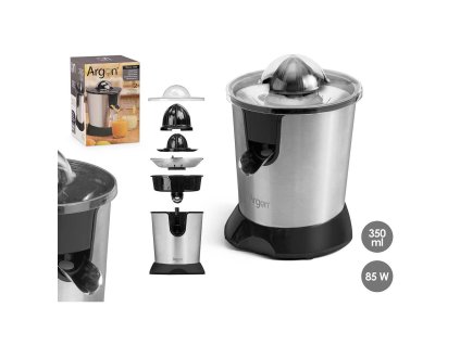 Elektrický lis na citrusy Argon JE-638B Čierna Striebristá 85 W 350 ml (19 x 26,2 x 21,2 cm)