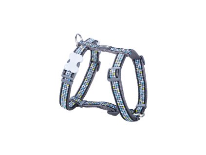 Postroj pre psa Red Dingo STYLE MODERN ON COOL GREY 45-66 cm 36-59 cm