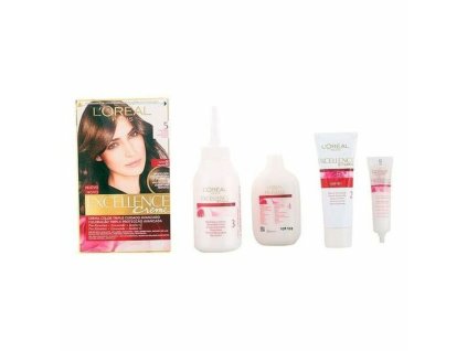Trvalá Farba na vlasy Excellence L'Oreal Make Up Svetlohnedá