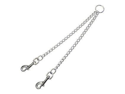 Spojka na vodítko pre 2 psy Gloria (2 mm x 25 cm)