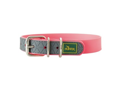 Obojok pre psa Hunter Convenience Plast Svetlo ružová Veľkosť M (Obvod krku 38-46 cm)