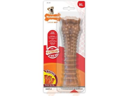 Hryzadlo pre psa Dog teether Nylabone Dura Chew Bacon Veľkosť XL Nylón