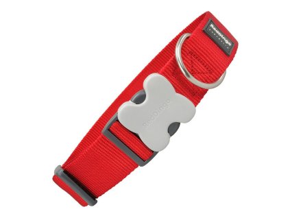 Psí obojok Red Dingo Šírka Červená (4 x 37-55 cm)