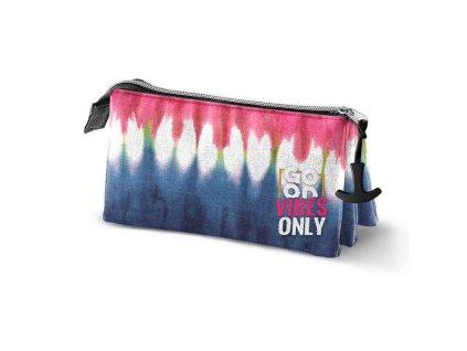 Trojitý peračník Karactermania Eco Omp! Good Vibes Only Tie Dye Denim (23 x 11 x 10 cm)