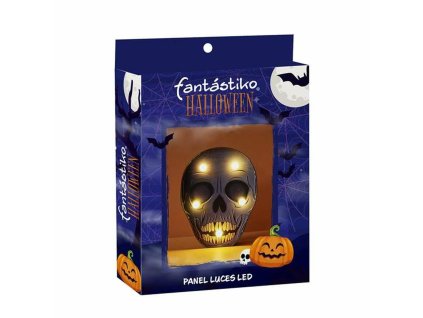 Ozdoba na Halloween Juinsa Lebka s osvetlením (19,5 x 16 cm)
