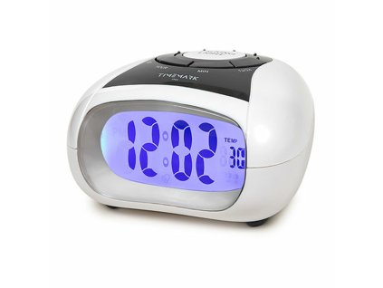 Budík s ukazovateľom teploty Timemark Biela LCD displej
