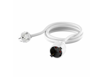 Predlžovací kábel TM Electron 3 x 1,5 mm Schuko Biela (3 m)