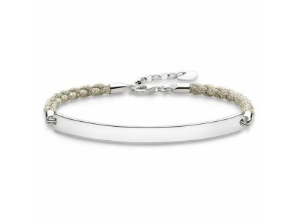 Dámsky náramok Thomas Sabo LBA0029-173-19 Biela Striebro Striebristý
