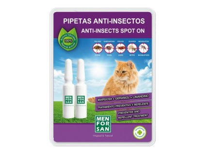 Odpudzovač hmyzu Men for San 2 kusov Pipetky Mačka