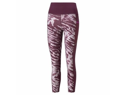 Dámske elastické legíny Puma run 5k 7/8 W Fialová