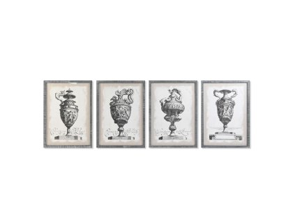 Maľba DKD Home Decor Váza (50 x 2 x 70 cm) (4 kusov)