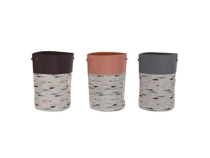 Kôš na špinavé prádlo DKD Home Decor Polyester (40 x 40 x 60 cm) (3 kusov)