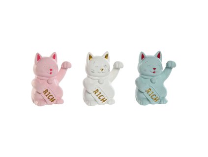 Pokladnička Home ESPRIT Mačka 12 x 9,5 x 16 cm (3 kusov) Živica