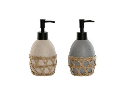 Dávkovače mydla Home ESPRIT Dolomite Krémová Sivá (9 x 9 x 18,5 cm) (2 kusov)