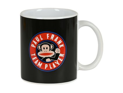 Keramický hrnček Paul Frank Team player Čierna (350 ml)