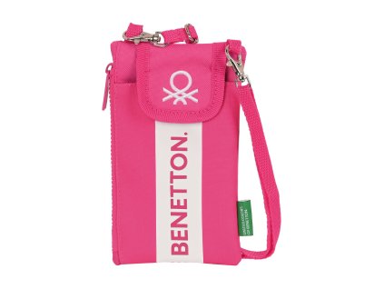 Peňaženka a puzdro na mobil 2 v 1 Benetton Raspberry Fuchsiová