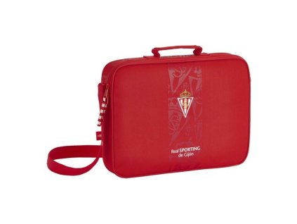 Školská taška Real Sporting de Gijón Červená (38 x 28 x 6 cm)