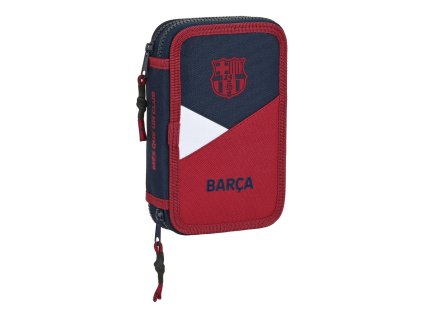Dvojitý peračník PLUMIER F.C. Barcelona Corporativa Modrá Vínová (12.5 x 19.5 x 4 cm) (28 ks)