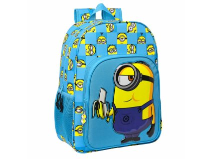 Školský batoh Minions Minionstatic Modrá (33 x 42 x 14 cm)