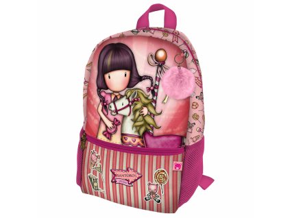 Školský batoh Gorjuss Carousel Mini Lososová (26 x 34 x 11.4 cm)