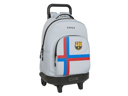 Školská taška na kolieskach F.C. Barcelona Sivá (33 x 45 x 22 cm)