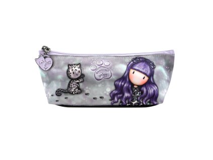 Školské púzdro na ceruzky Gorjuss Smitten kitten Čierna Biela (22.3 x 8.8 x 5.7 cm)