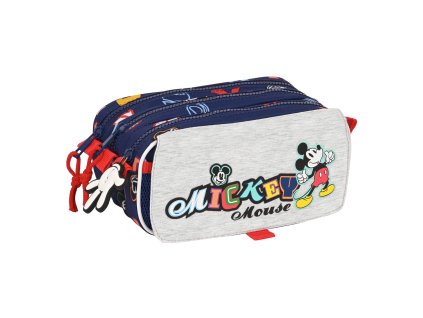 Trojitý peračník Mickey Mouse Clubhouse Only one Námornícka modrá (21,5 x 10 x 8 cm)