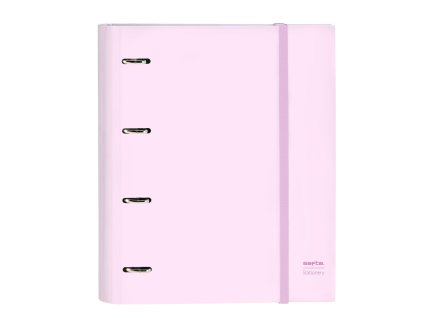 Krúžkový zakladač Safta Rosa Ružová (27 x 32 x 3.5 cm) (Náplň 100 listov)