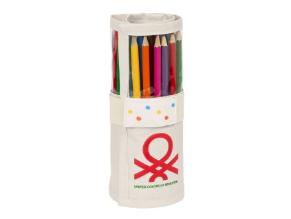 Rolovací peračník s vybavením Benetton Topitos (7 x 20 x 7 cm) (27 Kusy)