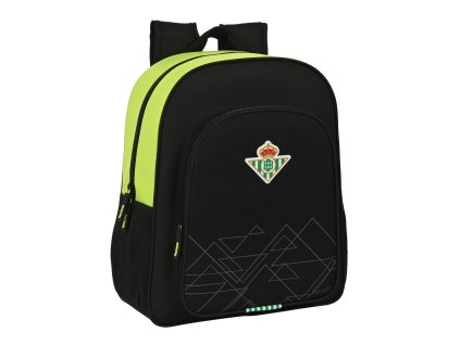 Detský batoh Real Betis Balompié Čierna Limetková (32 x 38 x 12 cm)