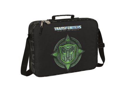 Školská taška cez rameno Transformers Čierna (38 x 28 x 6 cm)