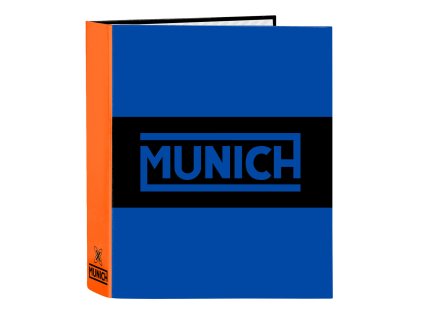 Krúžkový zakladač Munich Submarine A4 Výrazná modrá (27 x 33 x 6 cm) (40 mm)